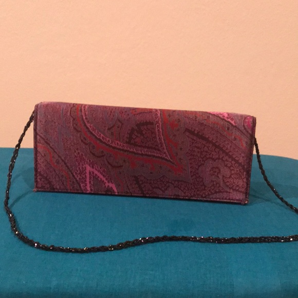 Ann Taylor clutch with optional sparkle strap - Picture 1 of 8